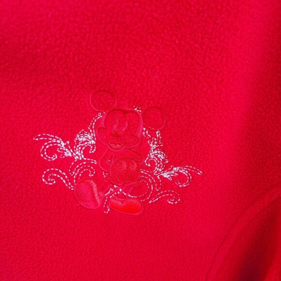 Walt Disney World Resorts Fleece Hooded Jacket Women's Sz 2X Embroidered Mickey - Picture 3 of 10